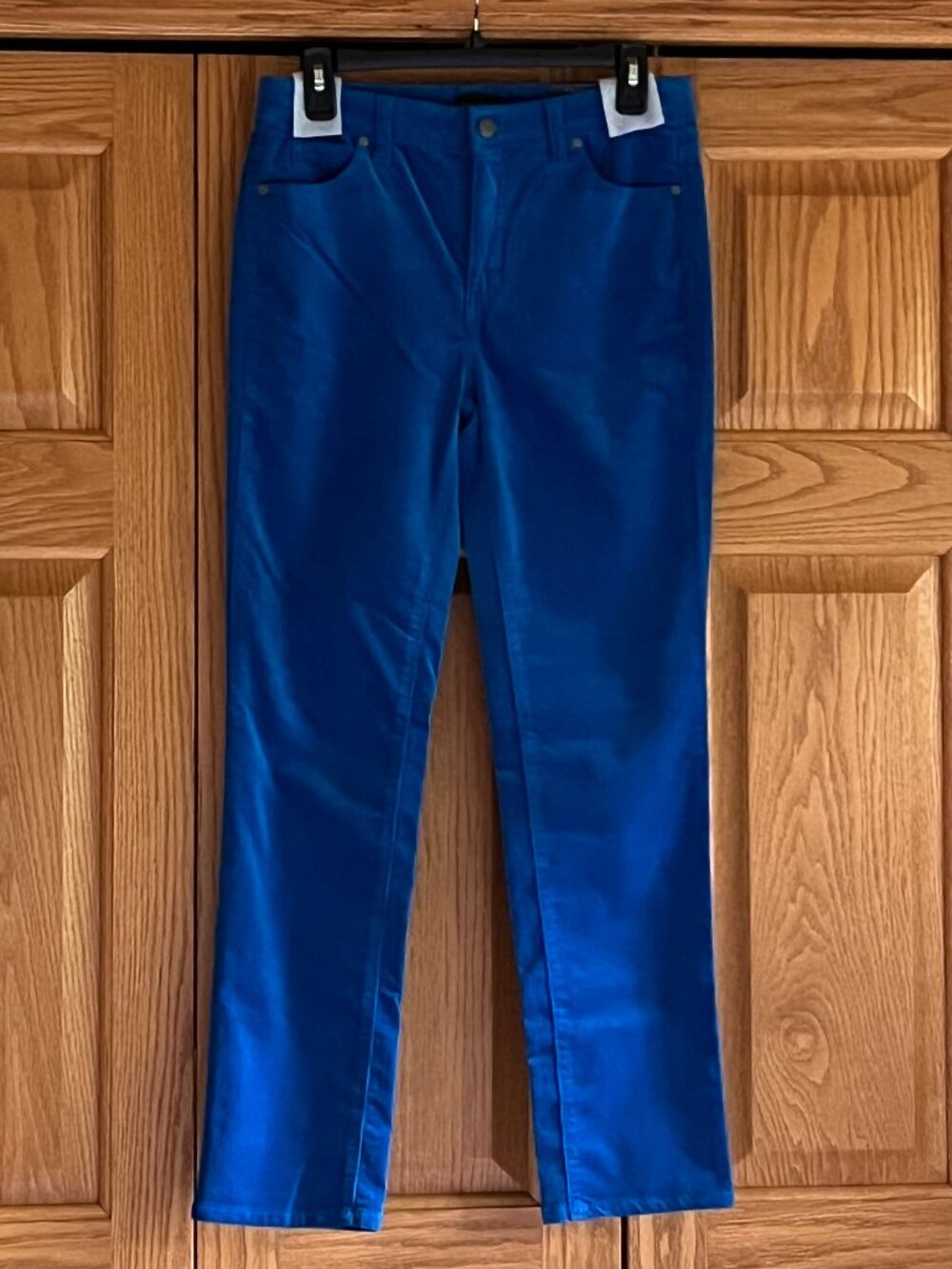 TALBOTS -- Stretch Corduroy Straight Leg Pants - Bold Blue -- NEW with Tag